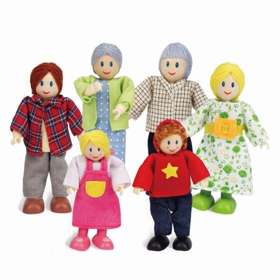 Hape * | Best Deal Hape Caucasian Doll Family