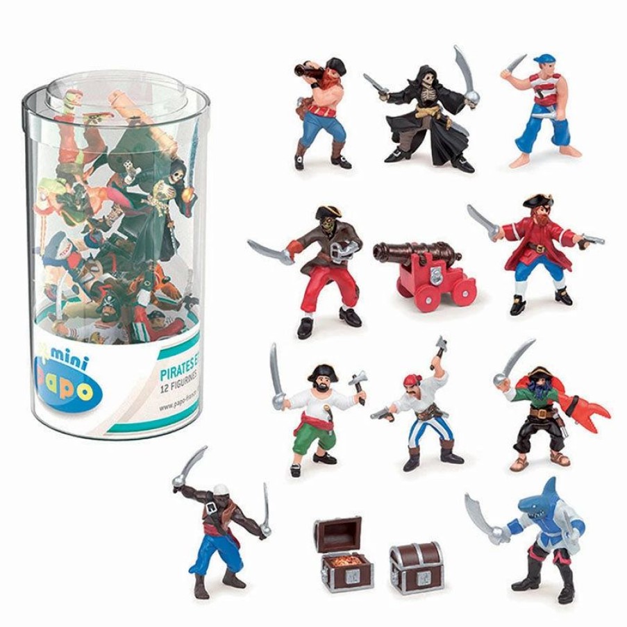 Papo * | Coupon Papo Mini Figurines Tub Pirates 12Pc Set