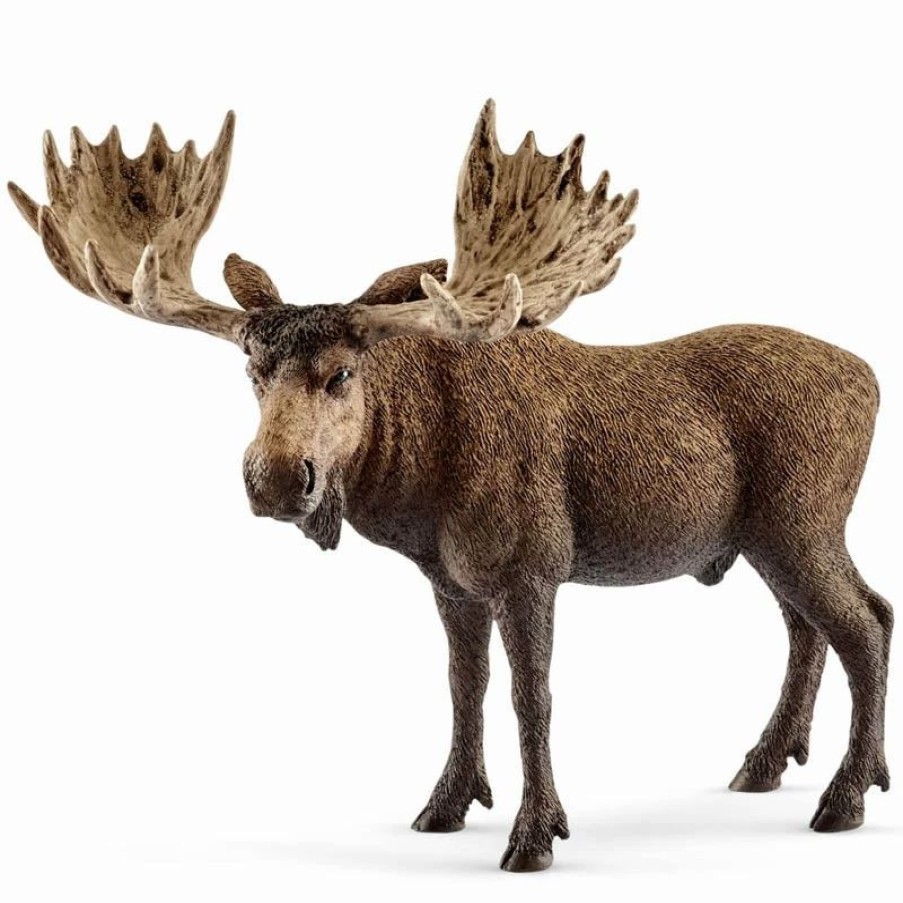 Schleich * | Best Sale Schleich Moose Bull